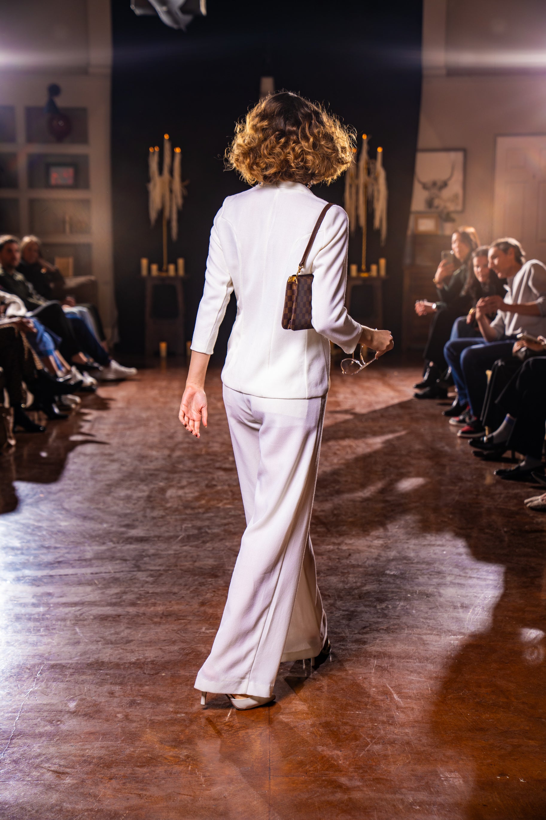 Single Breasted Jacket in Italian Crepe Wool